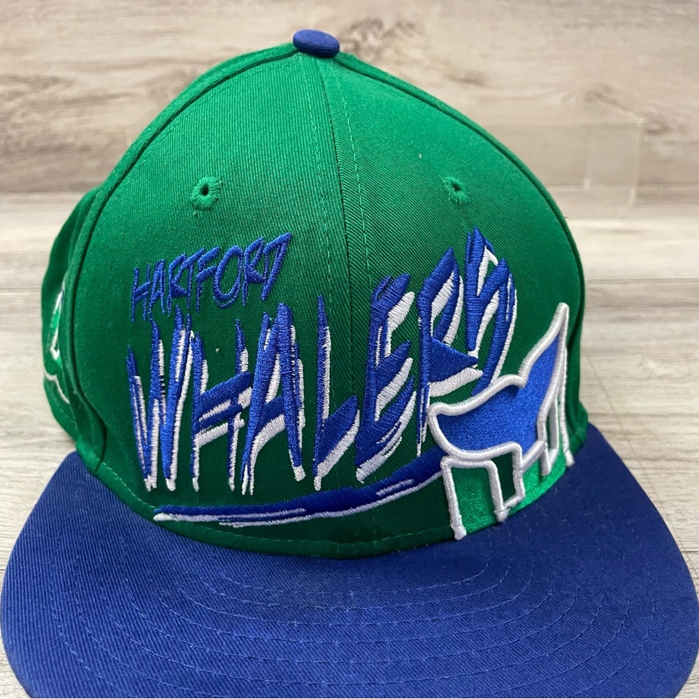 New Era Vintage Hockey Hat Hartford Whalers Medium-Large Hurricanes Carolina - Picture 2 of 10